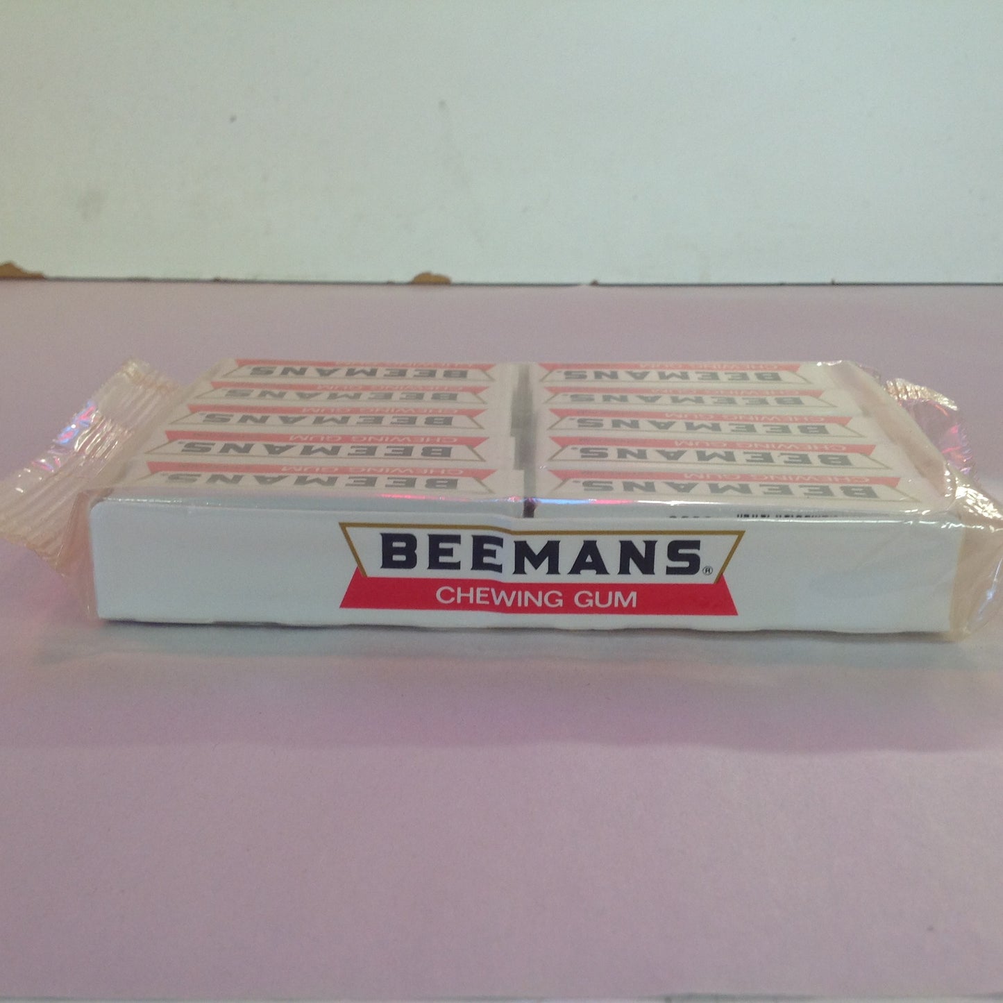 Vintage 1990's NOS Beeman Chewing Gum 20-Pack Box Unopened