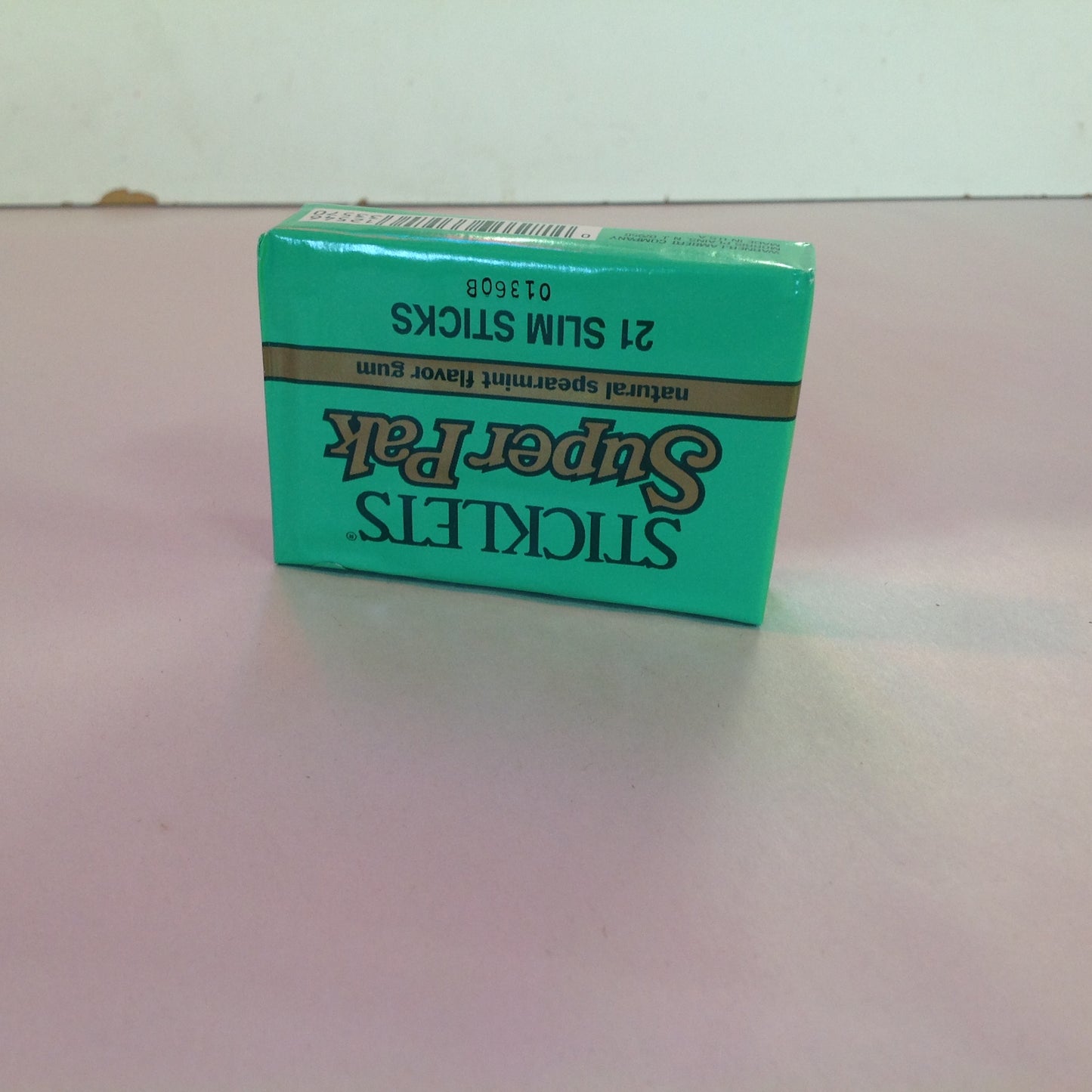 Vintage 1990's NOS Sticklets Super-Pak 21 Slim Stick Package Chewing Gum