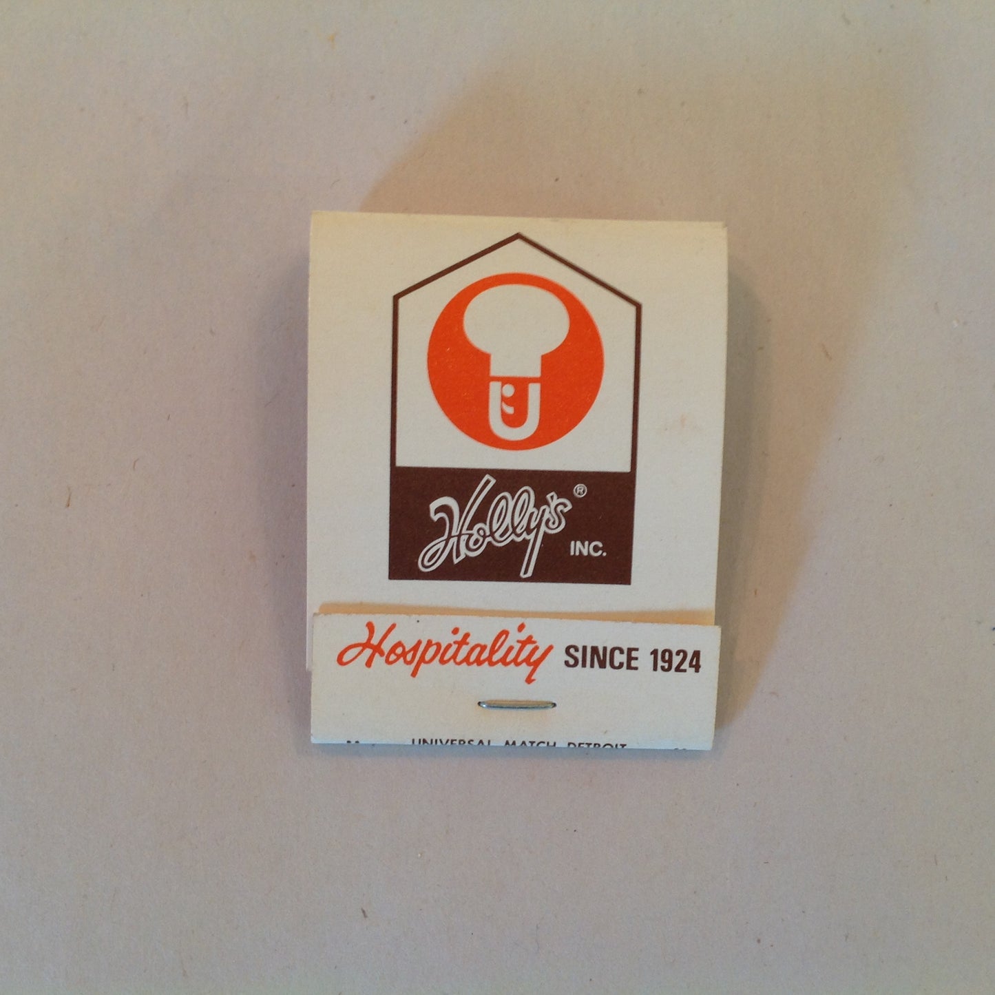 Vintage Souvenir Matchbook Holly's Inc Finest Restaurants Michigan Indiana Logos