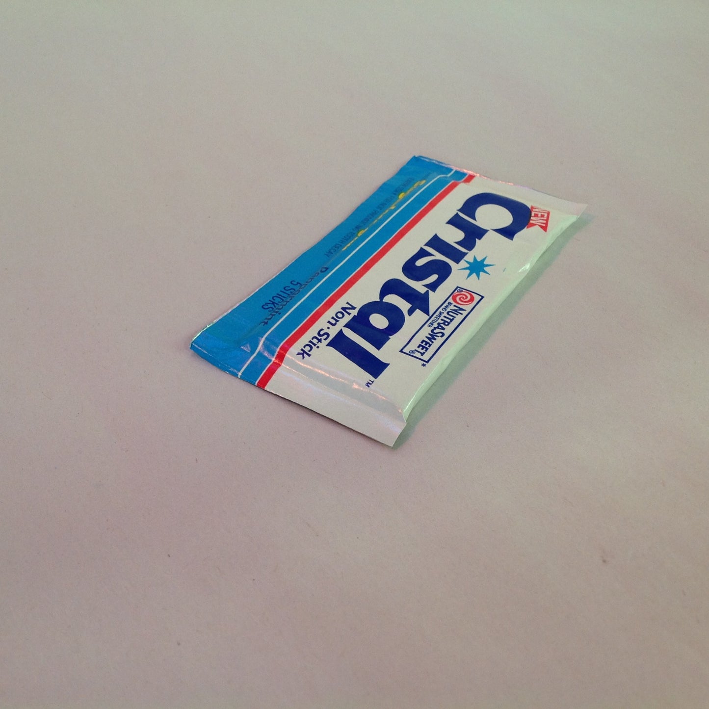 Vintage 1990 NOS Cristal Sugarless Gum Individual Packet