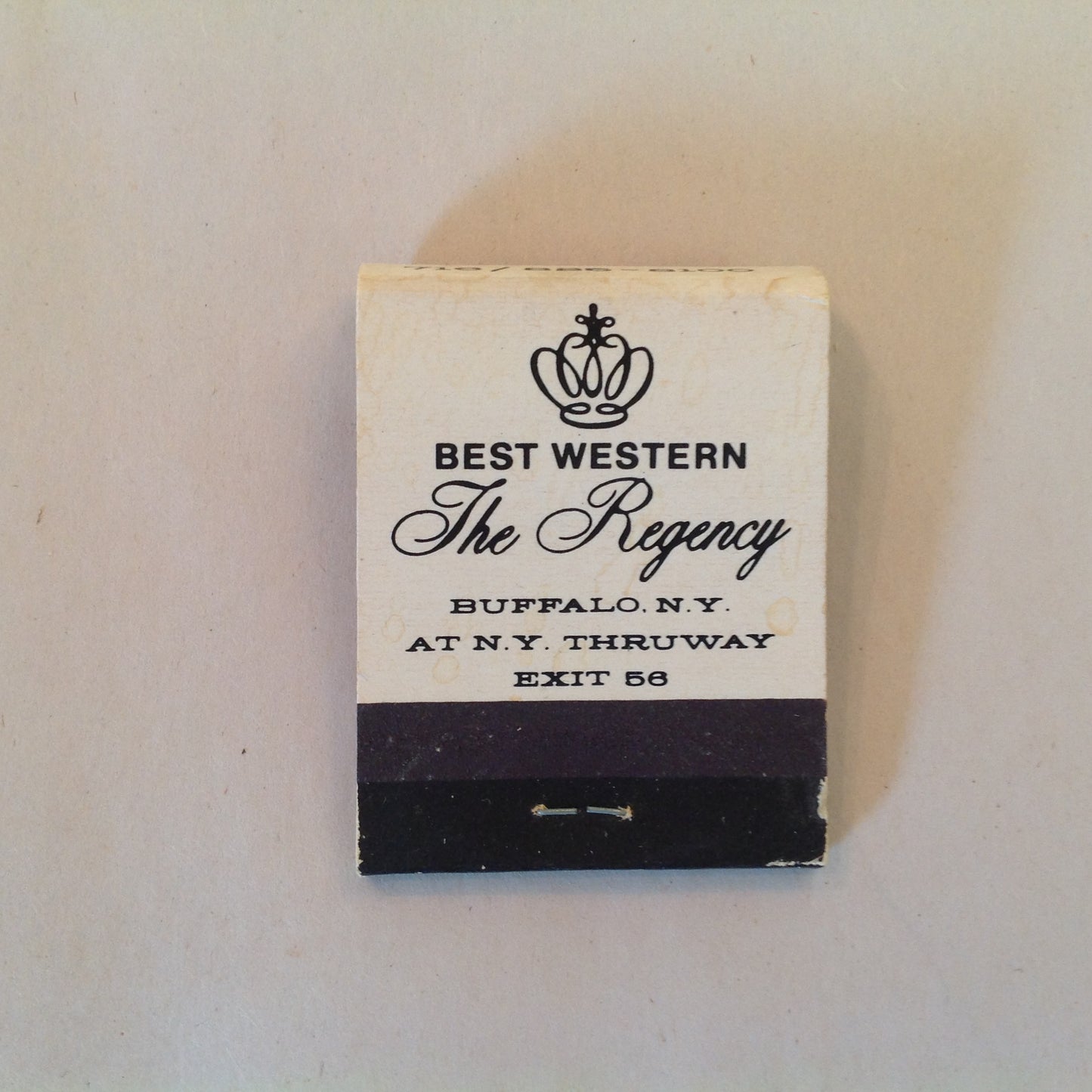 Vintage Souvenir Matchbook Best Western The Regency Buffalo New York Thruway