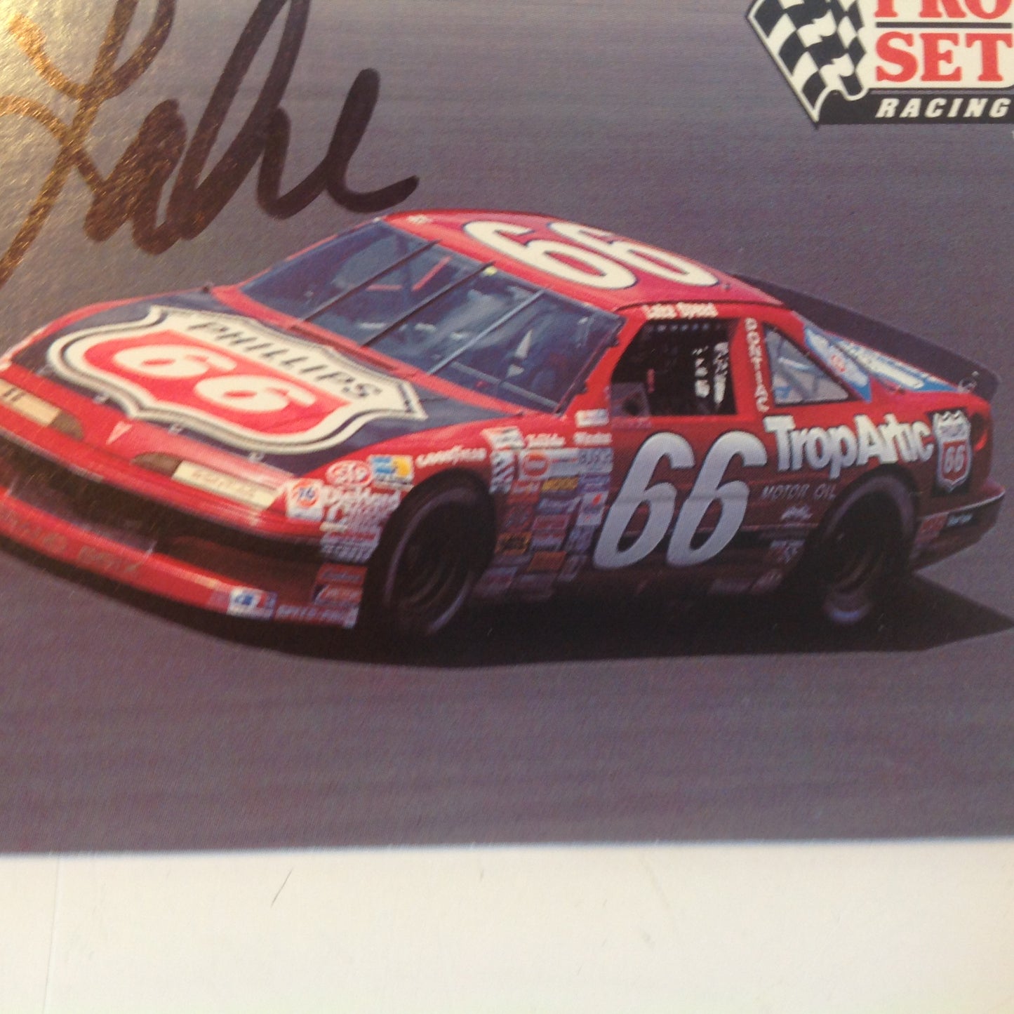 Vtg 1991 Pro Set Racing Signed Card Lake Speed TropArctic Car NASCAR Autographed