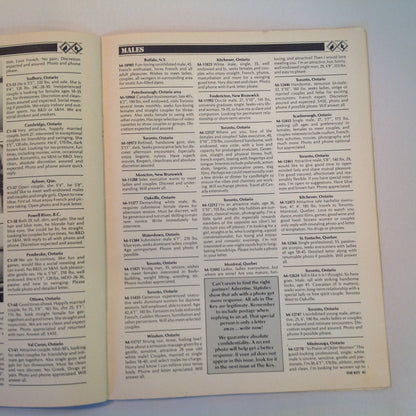 Vintage 1980's The Canadian Key Magazine Newsletter Adult Contact Club Vol 16 No 3