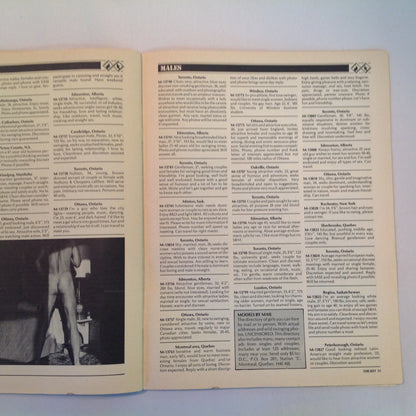 Vintage 1980's The Canadian Key Magazine Newsletter Adult Contact Club Vol 16 No 3