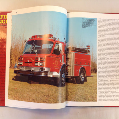 Vintage 1992 Pictorial Hardcover Fire Engines Murray Semancik