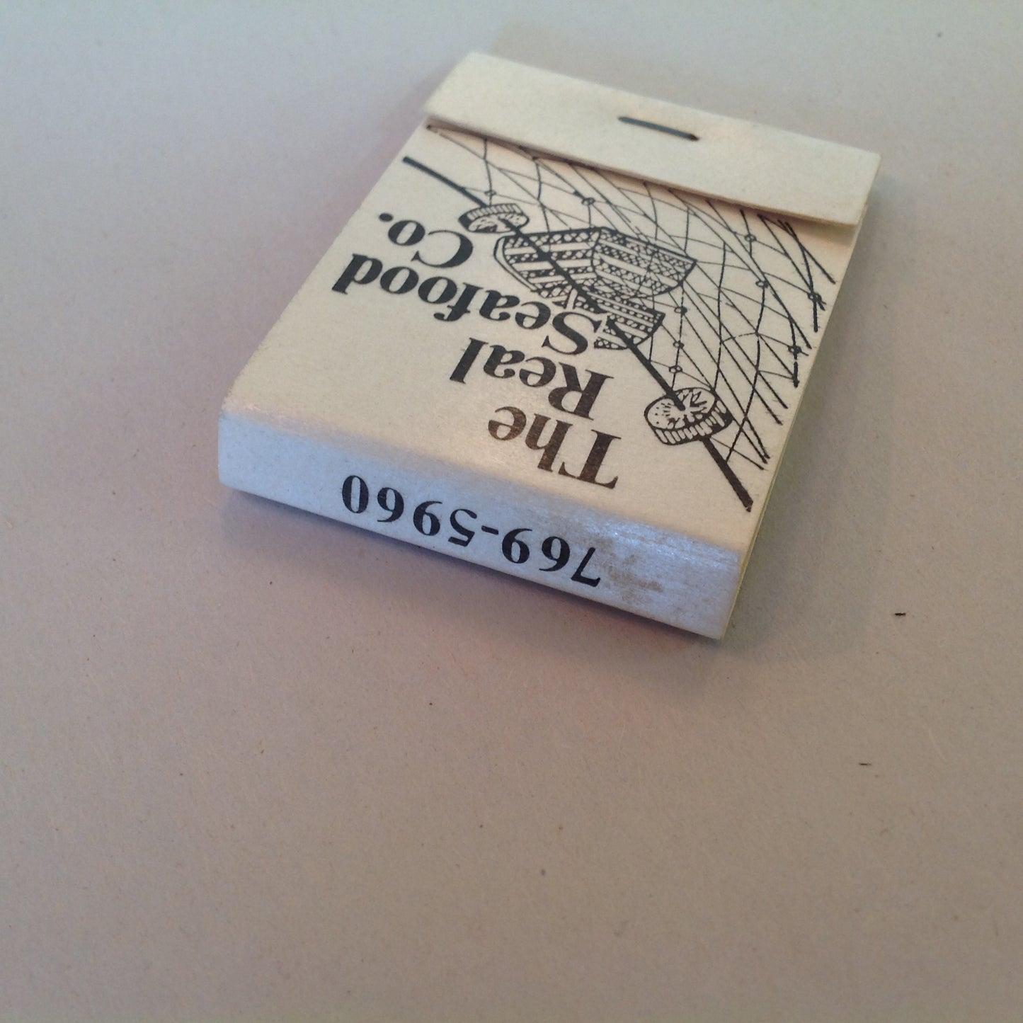 Vintage Souvenir Matchbook The Real Seafood Co D Dennison's Ann Arbor Michigan