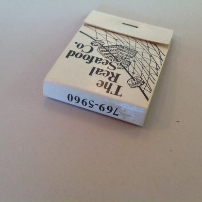 Vintage Souvenir Matchbook The Real Seafood Co D Dennison's Ann Arbor Michigan