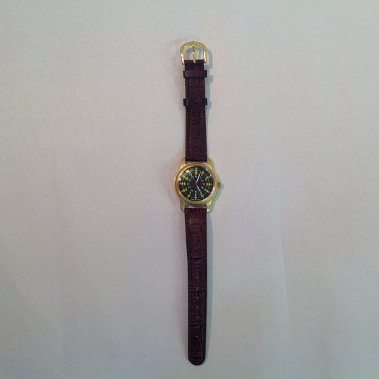 Vintage Military Type A-D Mil-W-6433 24 Hour Wrist Watch Quartz Japan Movement