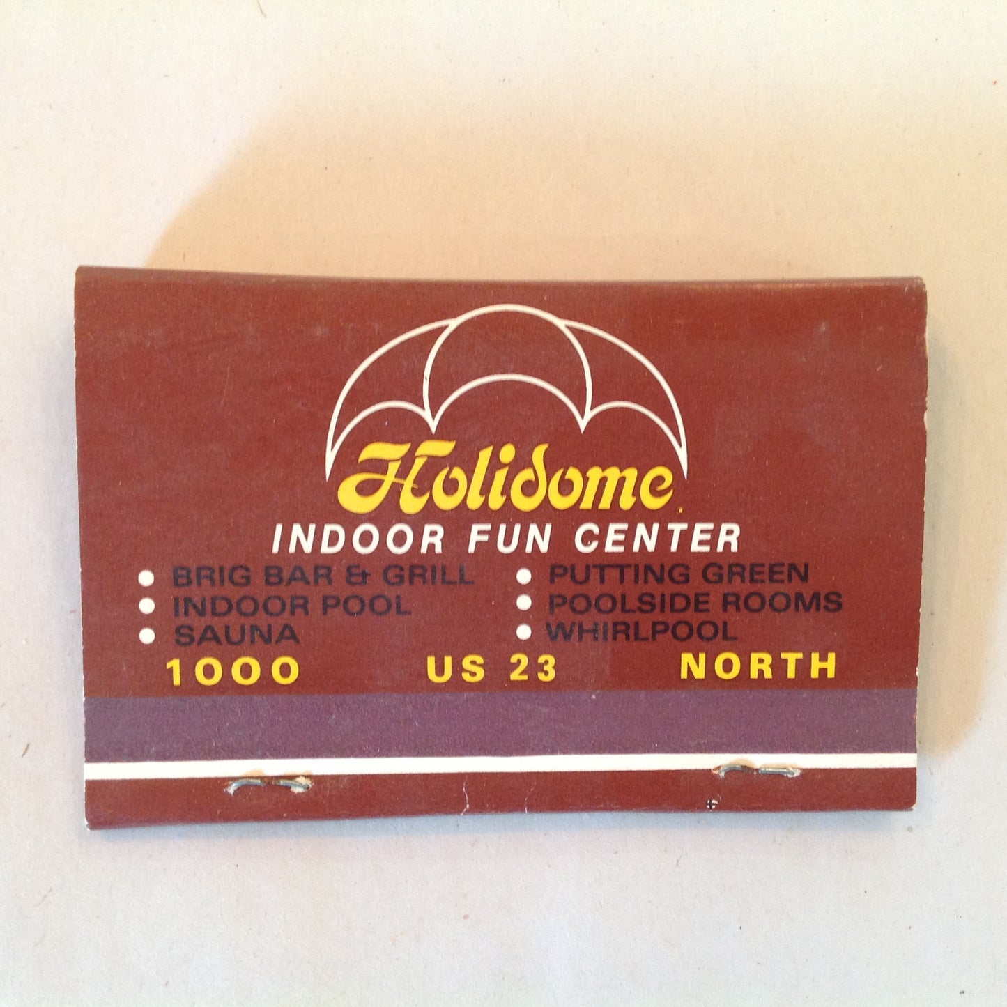 Vintage Souvenir Matchbook The Anchorage Fine Dining Cocktails Holidome Alpena MI
