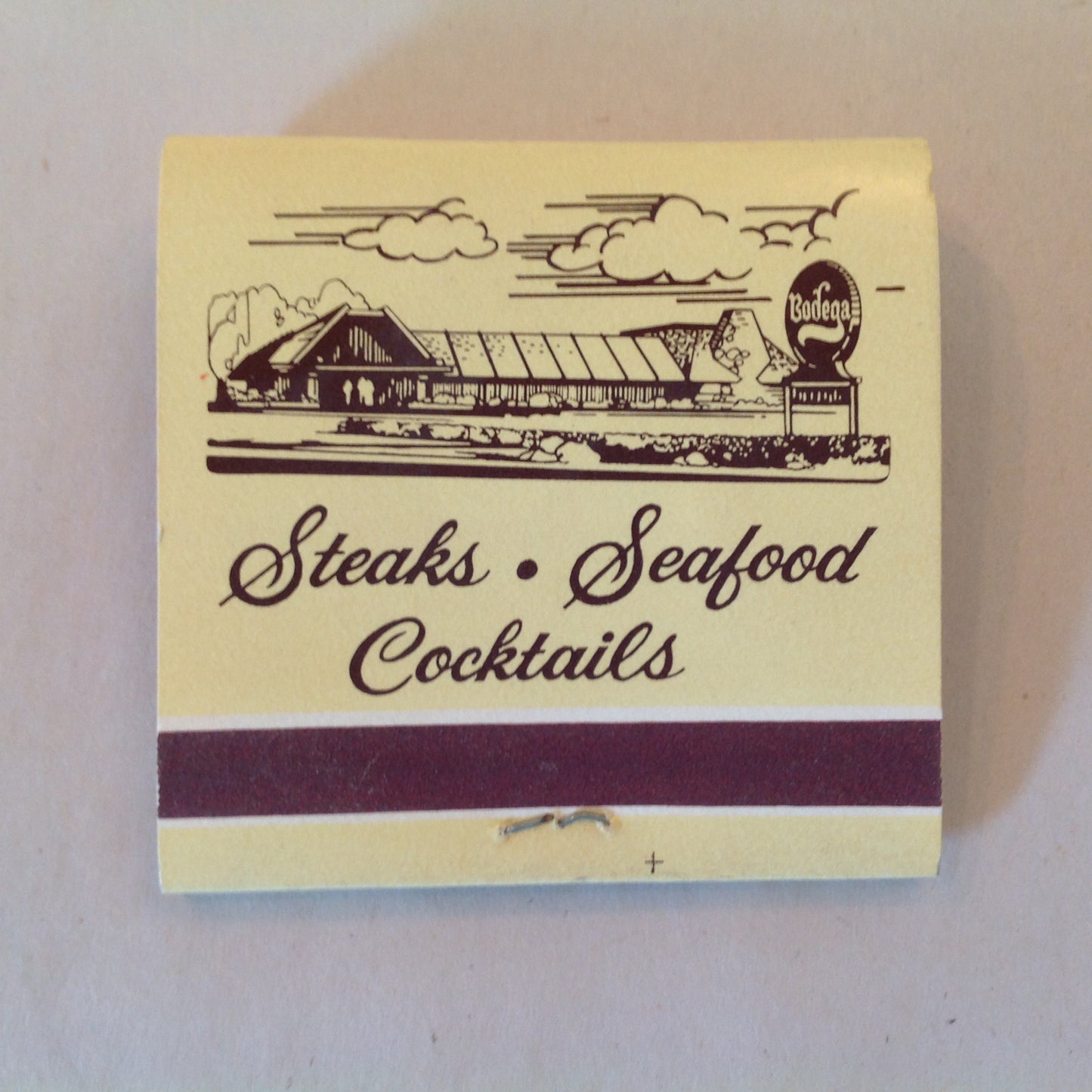 Vintage Souvenir Matchbook Bodega A Festive Wine Restaurant Center Line Redford MI