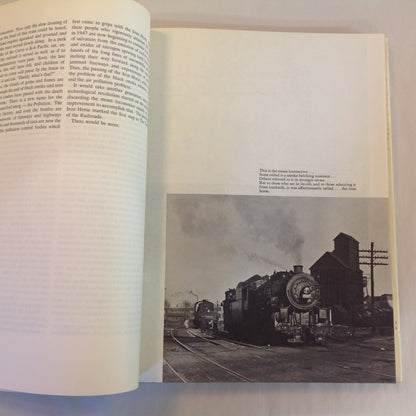 Vintage 1968 Pictorial Hardcover American Railroads in Transition: The Passing of the Steam Locomotives Robert S. Carper