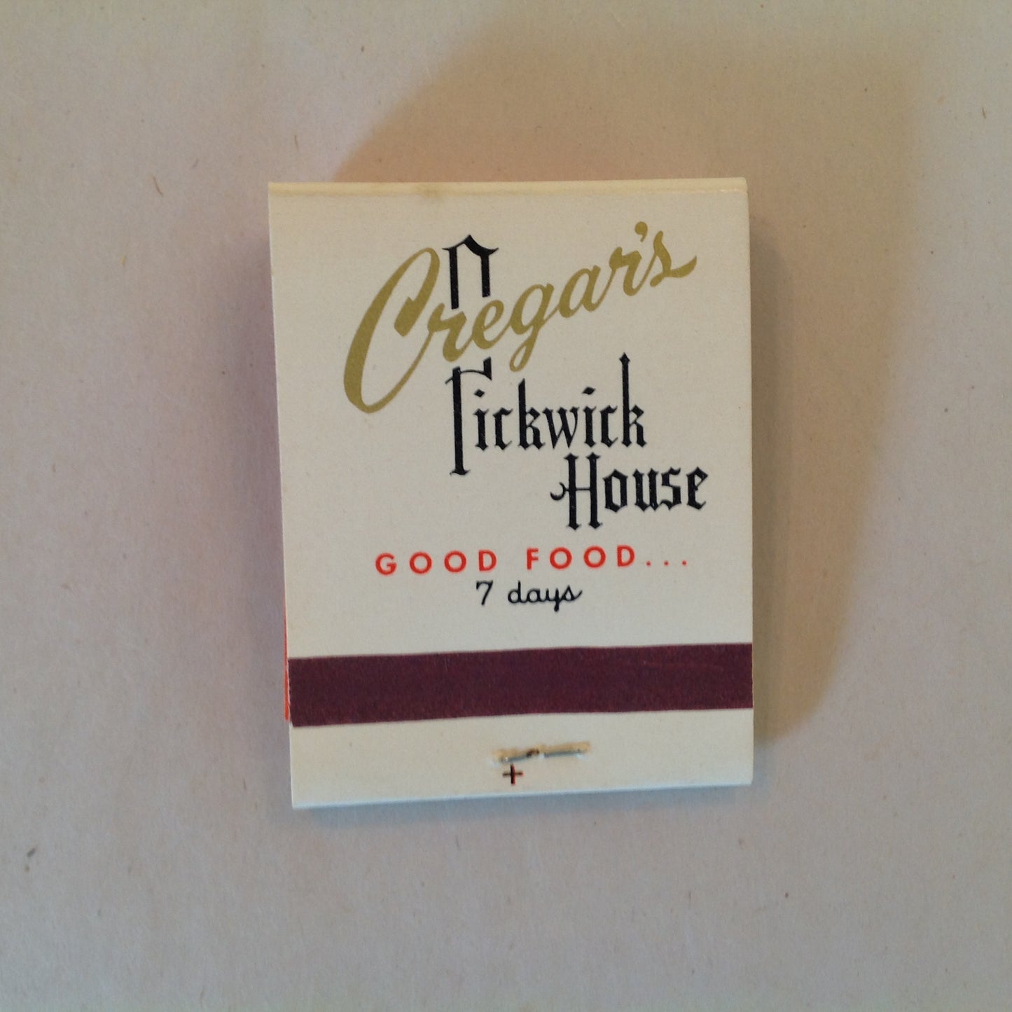 Vintage Souvenir Matchbook Cregar's Pickwick House Catering Service Detroit Michigan