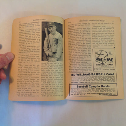 Vintage Jul 1970 Baseball Digest Magazine Can Ken Holtzman Beat the Rap?