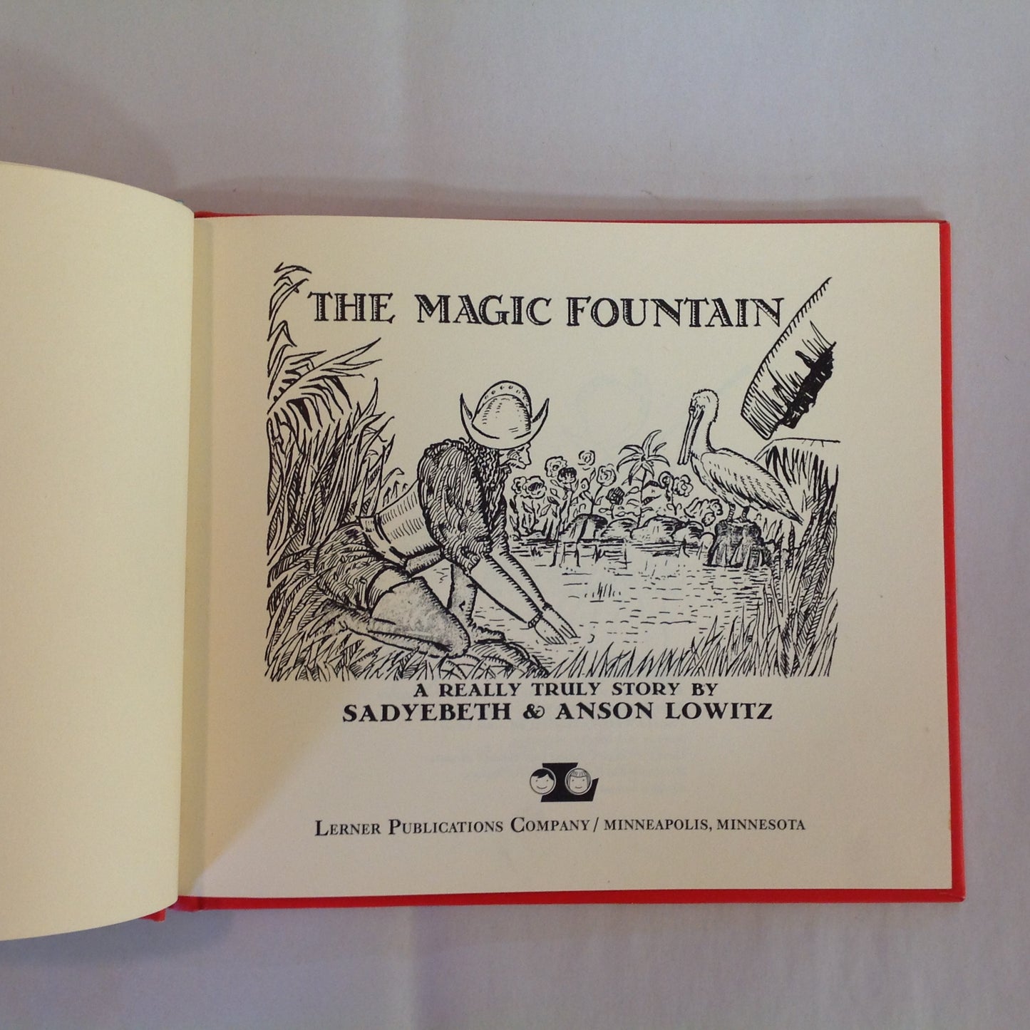 Vintage 1971 Children's Hardcover The Magic Fountain Sadyebeth and Anson Lowitz