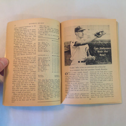 Vintage Jul 1970 Baseball Digest Magazine Statistics on All-Time Batting Champions Ken Holtzman