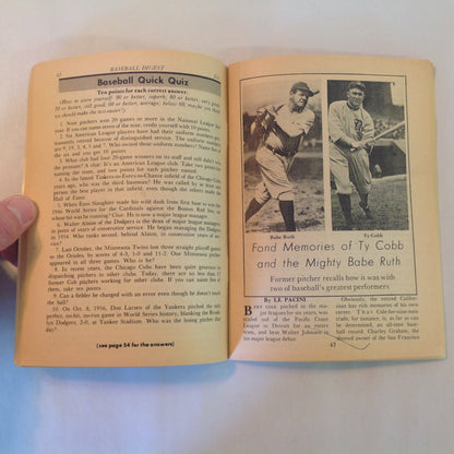 Vintage Jul 1970 Baseball Digest Magazine Statistics on All-Time Batting Champions Ken Holtzman