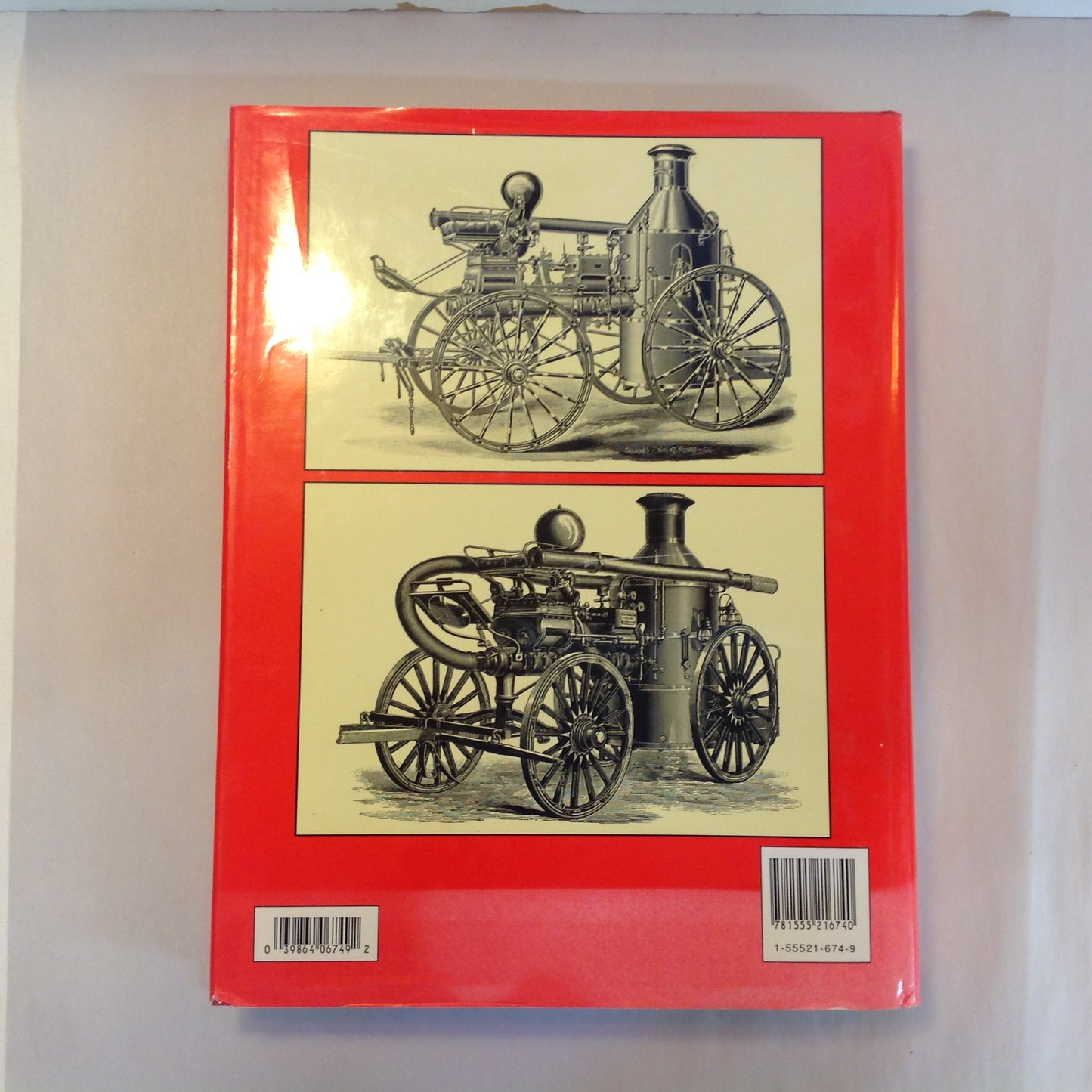 Vintage 1991 Pictorial Hardcover Fire Engines in North America: 450 Illustrations Sheila Buff