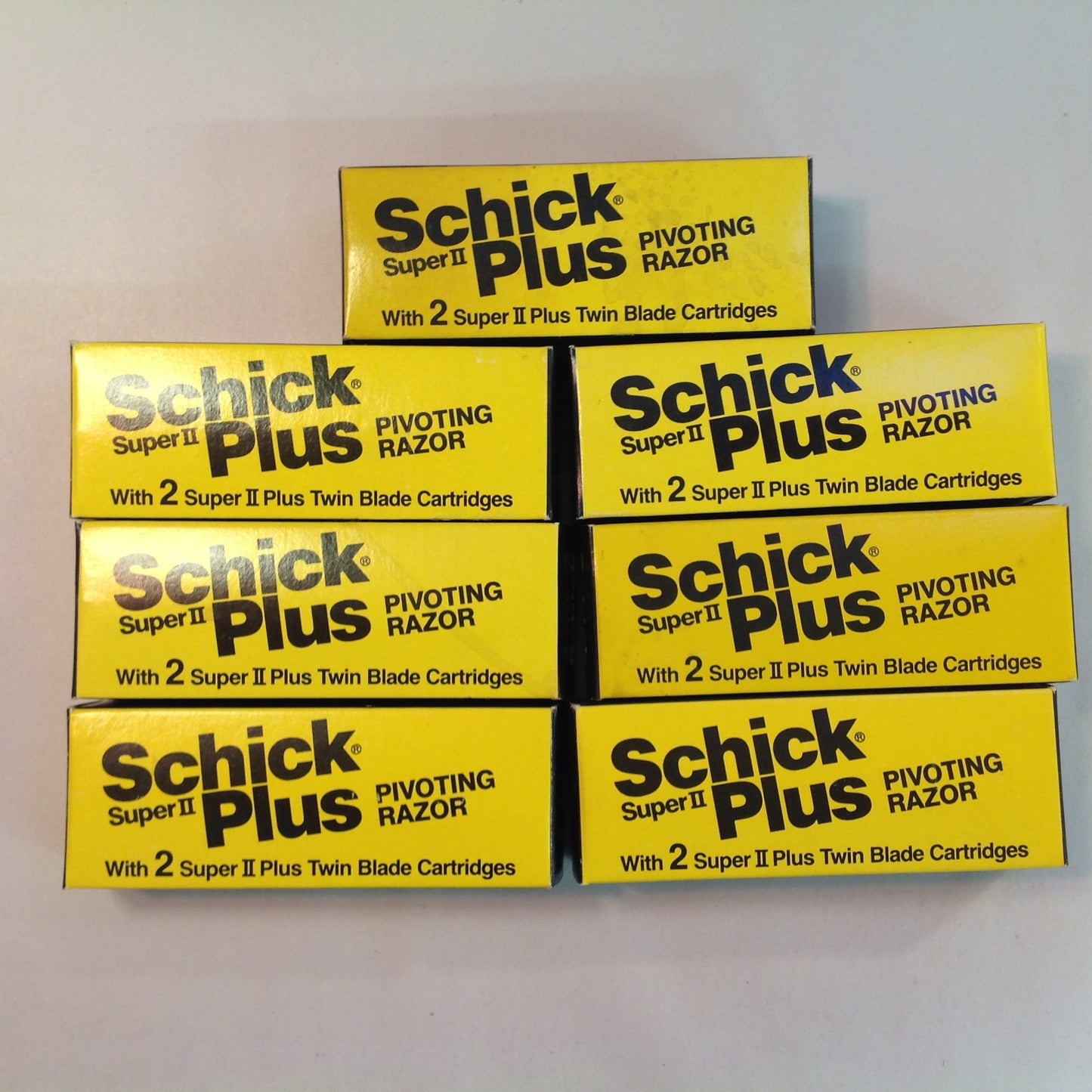 Vintage 1990's NOS SCHICK Plus Super II Pivoting Razor 2 Twin Blade Cartridges