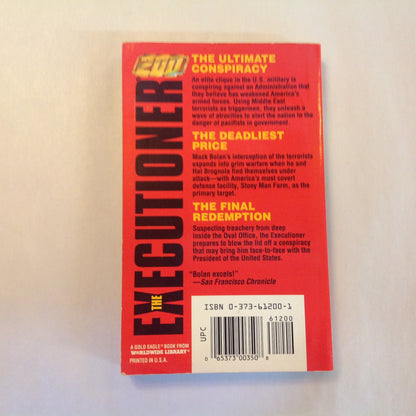 Vintage 1995 Mass Market Paperback Don Pendleton's The Executioner 200: Crisis Point