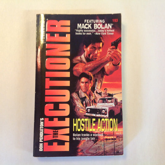 Vintage 1995 Mass Market Paperback Don Pendleton's The Executioner 193: Hostile Action