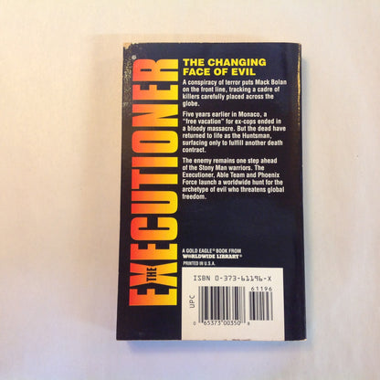 Vintage 1995 Mass Market Paperback Don Pendleton's The Executioner 196 Triburst (The Arms Trilogy Book II)