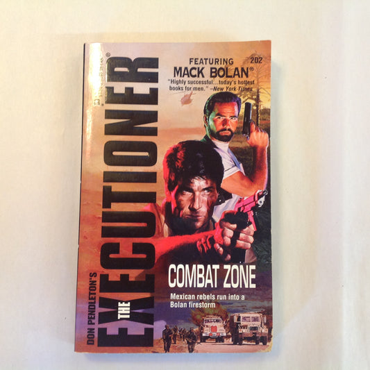 Vintage 1995 Mass Market Paperback Don Pendleton's The Executioner 202: Combat Zone