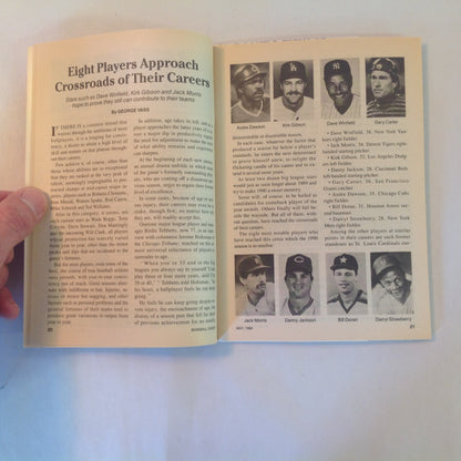 Vintage May 1990 Baseball Digest Magazine Eight Stars At Career Crossroads: Dave Winfield Kirk Gibson Darryl Strawberry