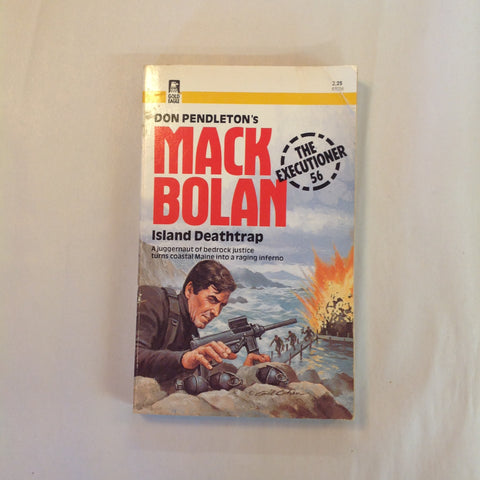 Vintage 1983 Mass Market Paperback Don Pendleton's Mack Bolan The Executioner 56: Island Deathtrap