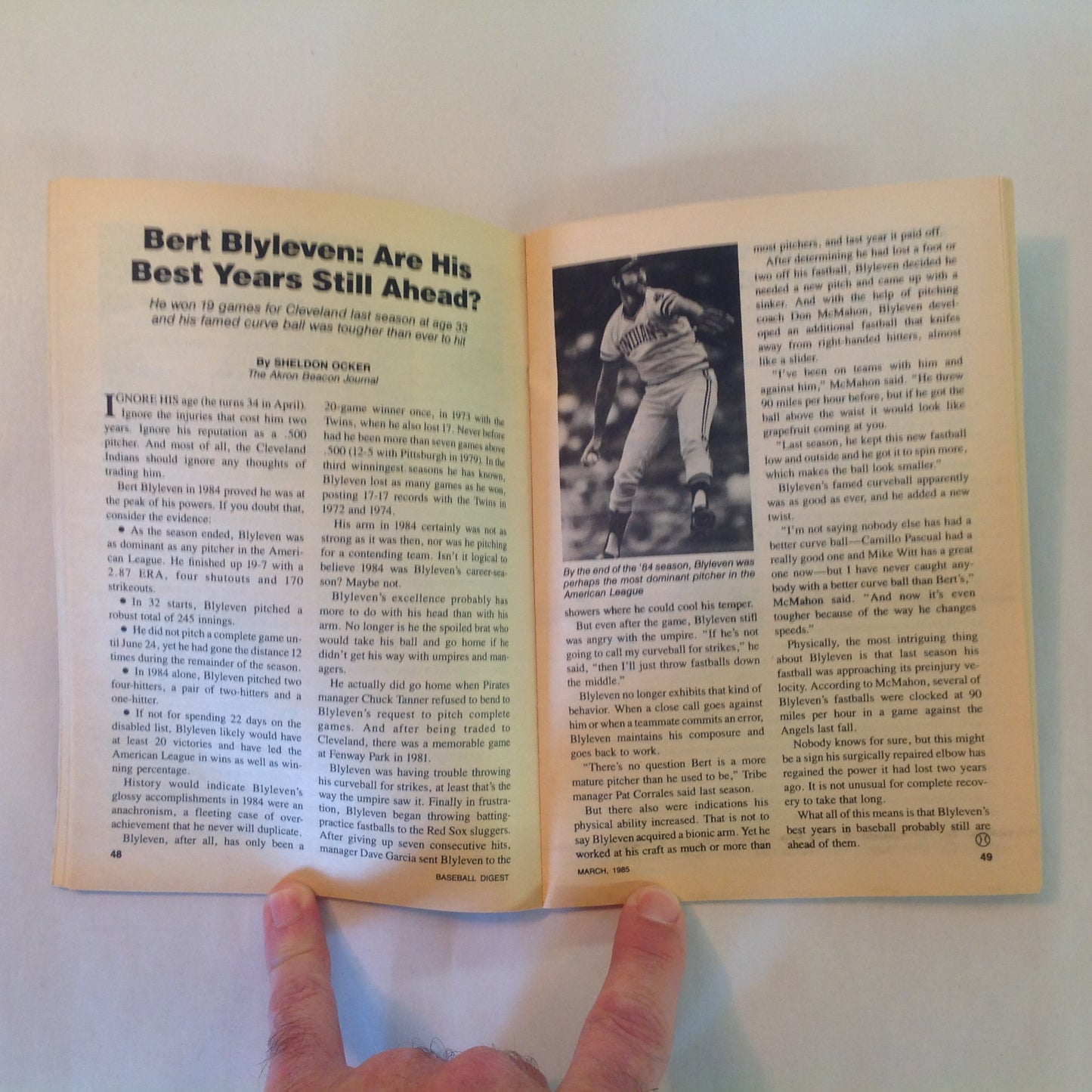 Vintage Mar 1985 Baseball Digest Magazine Frank Viola: How Twins' Lefty "Changed" Into a Winner