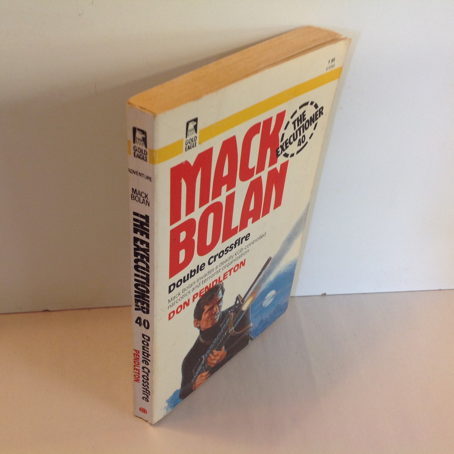 Vintage 1982 Mass Market Paperback Mack Bolan The Executioner 40: Double Crossfire Don Pendleton