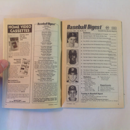 Vintage Dec 1987 Baseball Digest Magazine 1987 Rookie All-Star Team Mike Dunne Kevin Seitzer The Royals' Prize Freshman