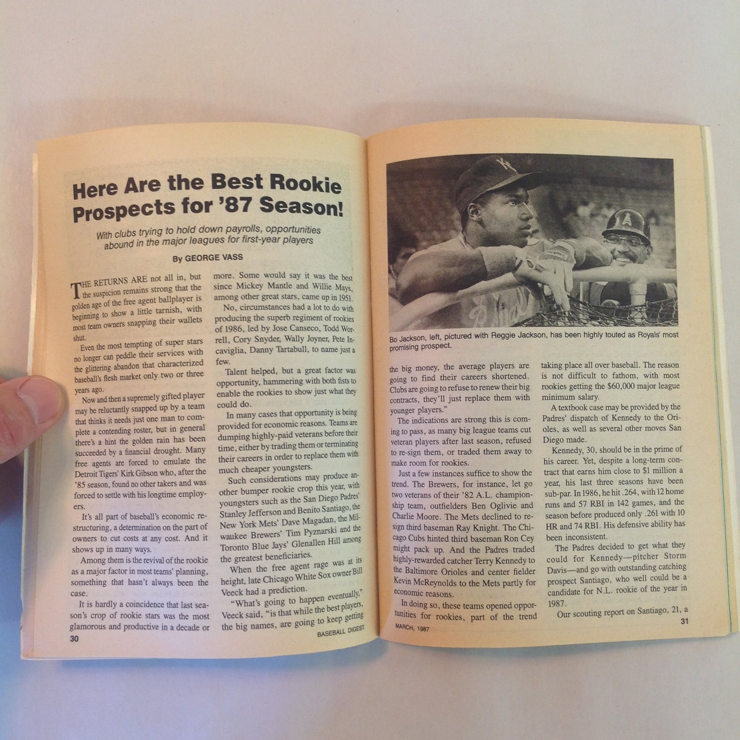 Vintage Mar 1987 Baseball Digest Magazine Mike Scott: Baseball's 'Stingiest' Pitcher