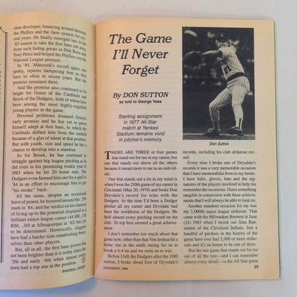 Vintage Nov 1984 Baseball Digest Magazine There's A Talent Boom on First Base! Mets' Keith Hernandez