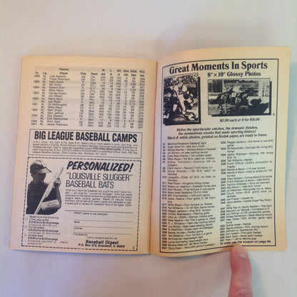 Vintage Nov 1984 Baseball Digest Magazine There's A Talent Boom on First Base! Mets' Keith Hernandez