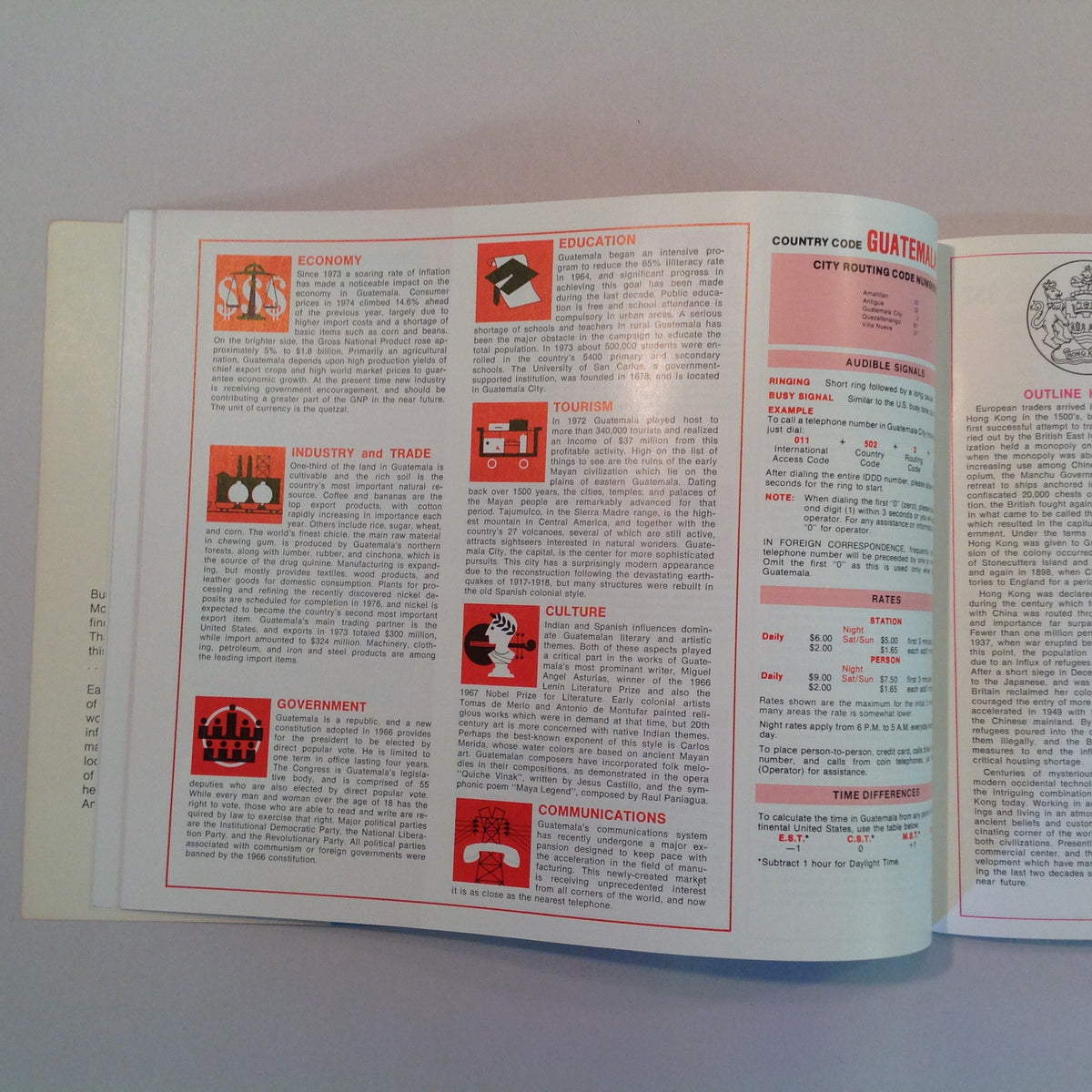 Vintage 1977 Bell System International Direct Distance Dialing Booklet World Phone
