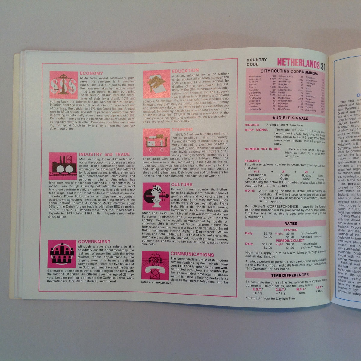 Vintage 1977 Bell System International Direct Distance Dialing Booklet World Phone