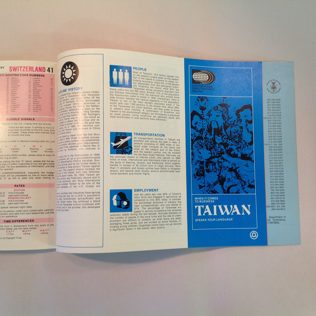 Vintage 1977 Bell System International Direct Distance Dialing Booklet World Phone