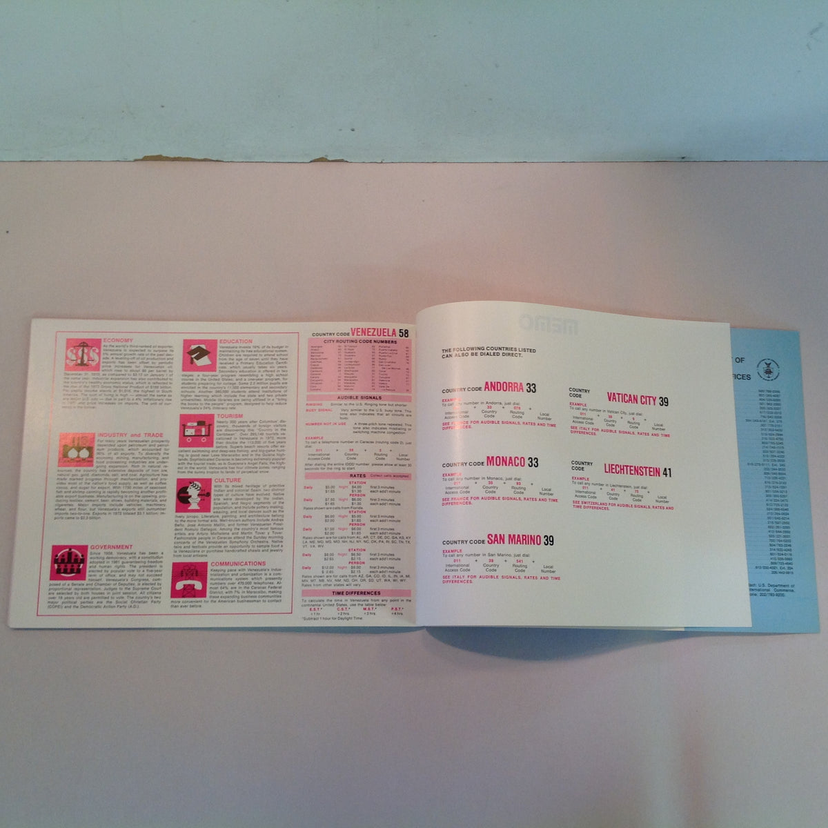 Vintage 1977 Bell System International Direct Distance Dialing Booklet World Phone