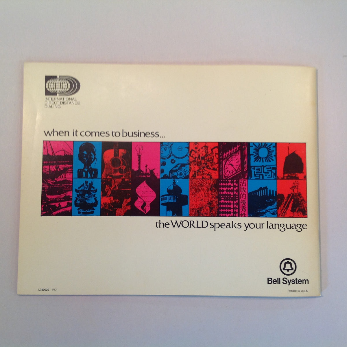 Vintage 1977 Bell System International Direct Distance Dialing Booklet World Phone