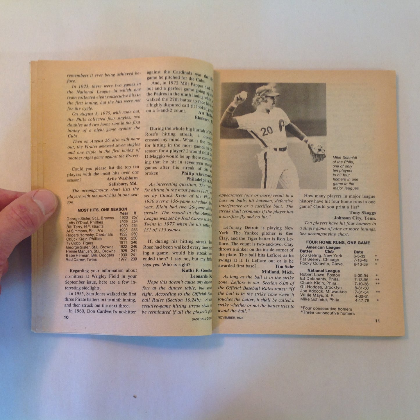 Vintage Nov 1978 Baseball Digest Magazine These Will Be the Award Winners For '78 MVP Candidate Reggie Smith Dodgers