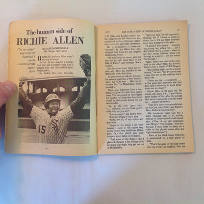 Vintage Jul 1972 Baseball Digest Magazine Exclusive! The Players Select Their OWN All-Stars! The Human Side of Richie Allen