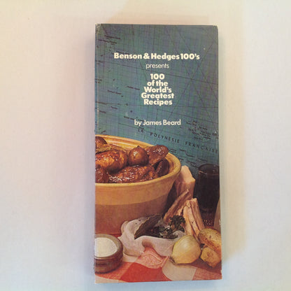 Vintage 1976 Hardcover Benson & Hedges 100's Presents 100 of the World's Greatest Recipes James Beard