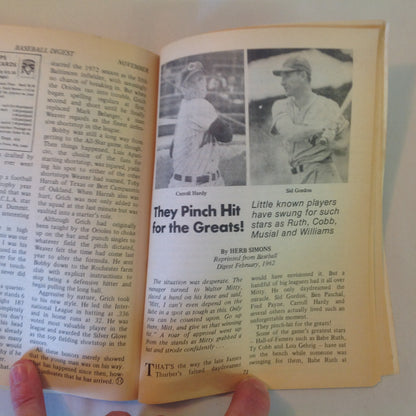 Vintage Nov 1972 Baseball Digest Magazine Exclusive 1972 All-Star Rookie Team Boston's Carlton Fisk