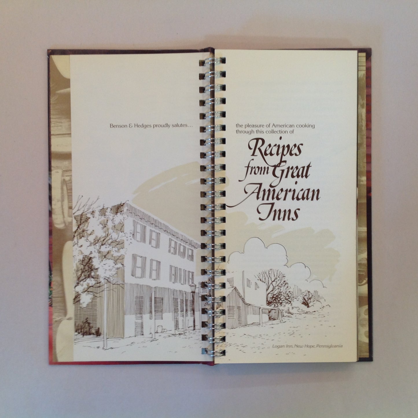Vintage 1981 Hardcover Benson & Hedges Presents Recipes From Great American Inns