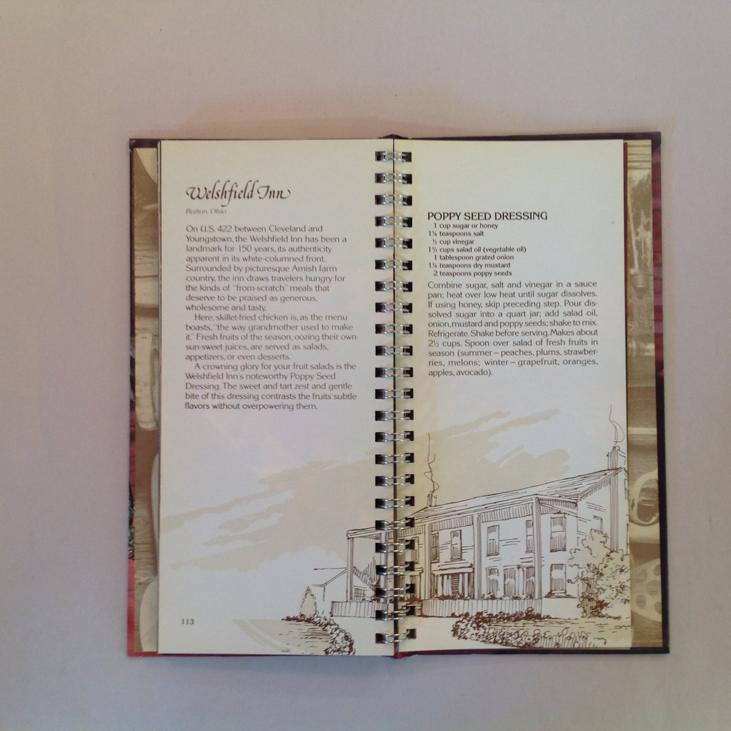Vintage 1981 Hardcover Benson & Hedges Presents Recipes From Great American Inns