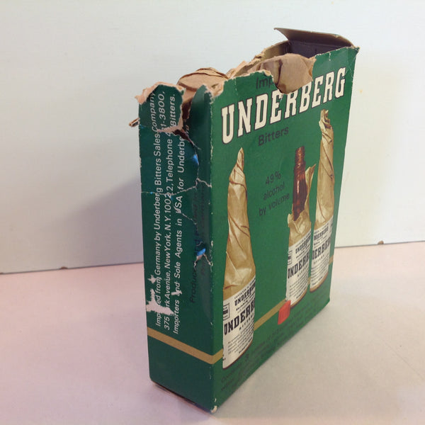 Vintage NOS Imported Underberg Bitters 3 Bottle Box