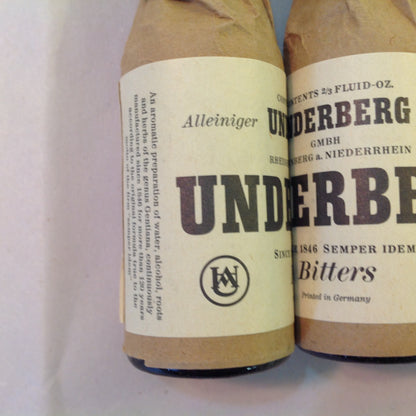 Vintage NOS Imported Underberg Bitters 3 Bottle Box