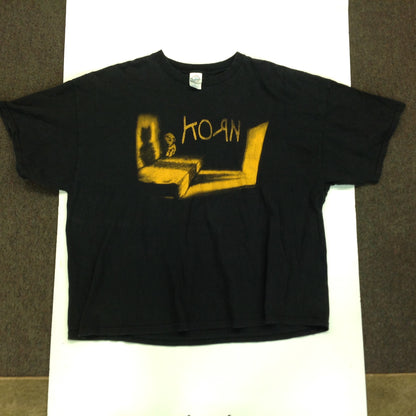 Vintage 2002 Korn Black 3X T-Shirt Hiding Child Gold Graphics Delta