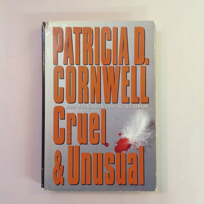 Vintage 1993 HCDJ Cruel & Unusual Patricia D. Cornwell First Printing