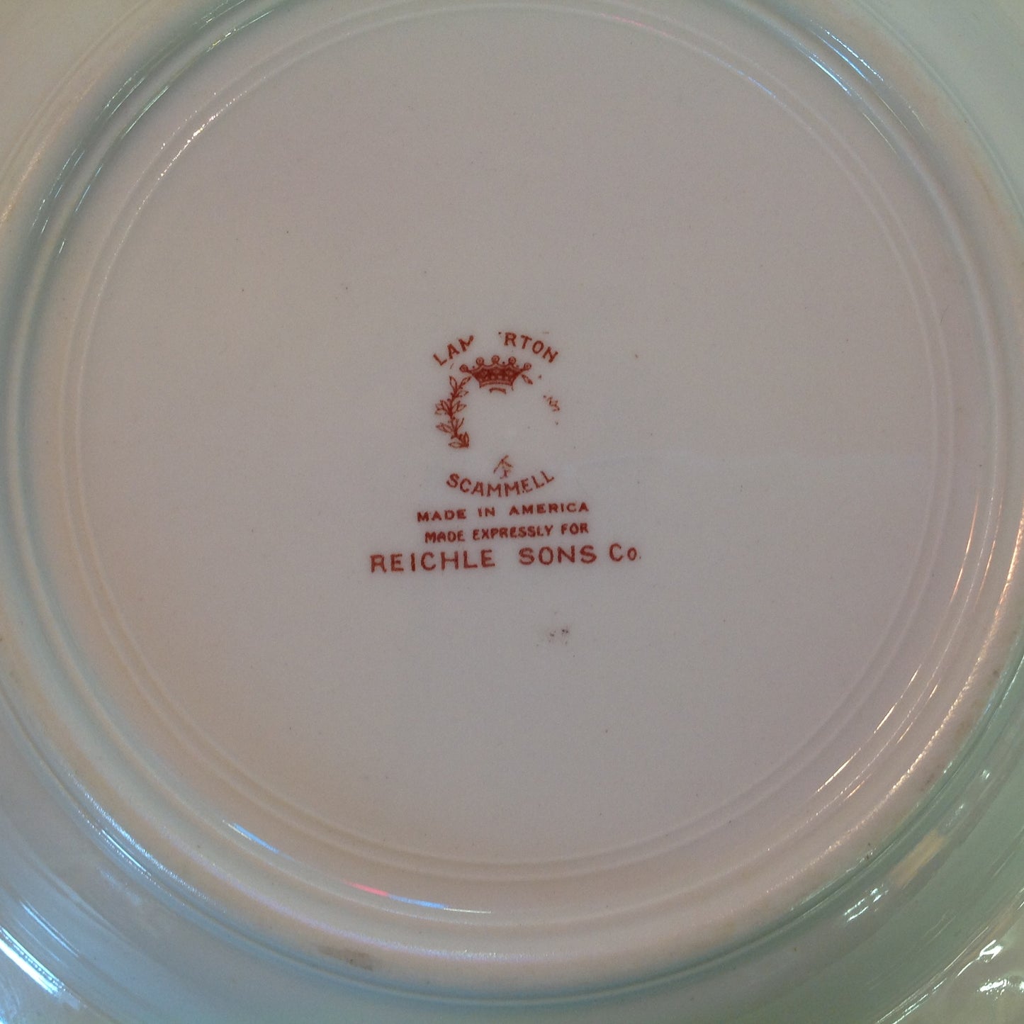 Vintage Detroit Yacht Club Restaurant Ware Sailing Galleon Ship Pattern Salad Bowl